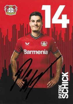 Autograf Patrik Schick, Bayer Leverkusen