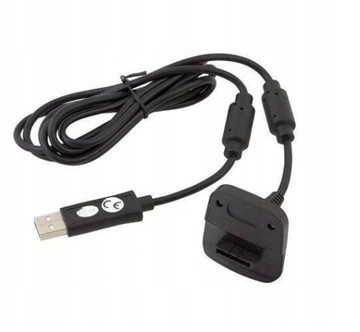 Черный зарядный кабель Play для XBOX 360
