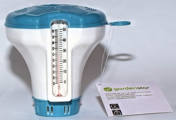 CHEMIA CHLOR TABLETKI DO BASENU 10w1 10x 20g + MOCNY DOZOWNIK Z TERMOMETREM