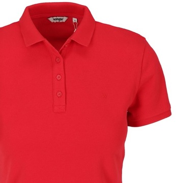 WRANGLER SLIM POLO RED DAMSKA KOSZULKA - S