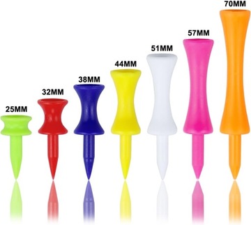 Zivisk Czerwone Kołeczki golfowe plastikowe 32 mm 100 sztuk