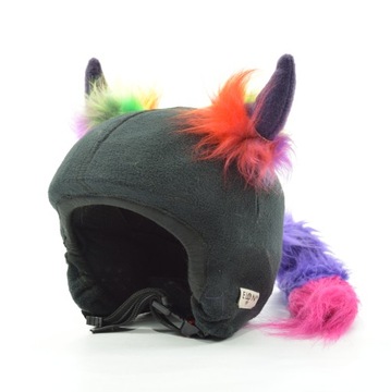 Чехол, украшение на шлем - Шапка с рогами быка.