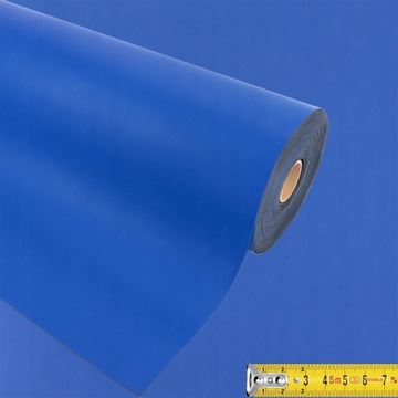 MATA ESD CIĘTA Z ROLKI 120cm NIEBIESKA MATOWA