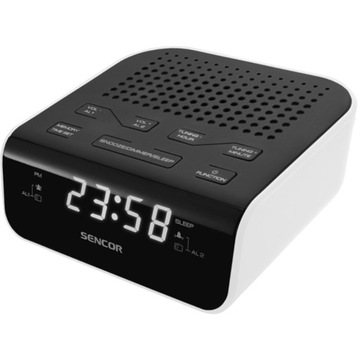 Radiobudzik Sencor SRC 136 WH Wyświetlacz LED
