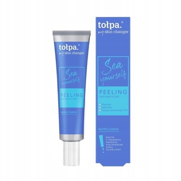 Nawilżający peeling enzymatyczny do twarzy Tołpa My Skin Changer Sea yourse