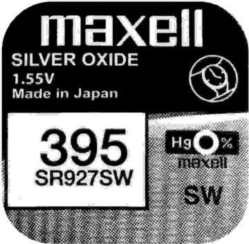 1x BATERIA SREBROWA MAXELL SR 927 SW 395 SR57 V523