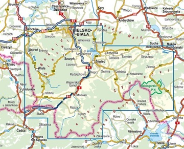 Бескиды Слёнские и Живецкий - карта ламината Compass