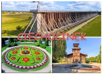 Magnes na lodówkę pamiątka z Ciechocinka magnesy Ciechocinek regionalne C1