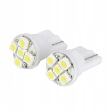СВЕТОДИОДНАЯ ЛАМПА 5 SMD 1210 W5W T10 СТОЯНОЧНЫЙ ФОНАР БЕЛЫЙ