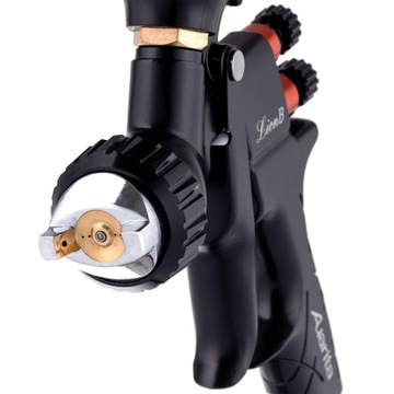 Краскораспылитель AUARITA, 1,7 мм, LVMP LION B, насадка для покраски, 600 мл, черный