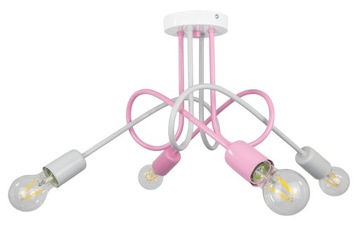 LAMPA DZIECIĘCA PASTELE ŻYRANDOL PLAFONIERA KOLORY