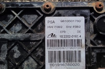 PEUGEOT 508 SW FL ЭЛЕКТРИЧЕСКИЙ РУЧНОЙ ТОРМОЗ 9810501780