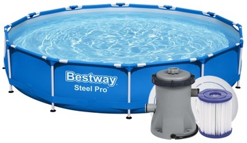 7w1 BASEN STELAŻOWY STEEL PRO 366x76 BESTWAY 56681