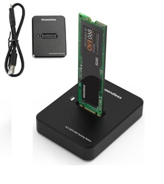 Stacja dokująca Adapter SSD NVME/SATA kieszeń dysk M.2 USB-C 10GB