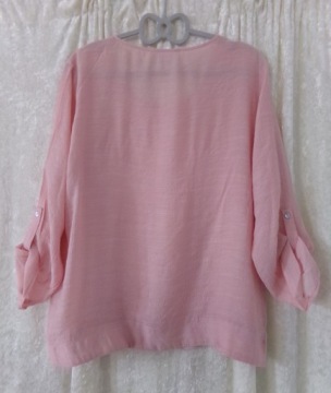 БЛУЗКА VRS R.XL, РУКАВ ПОДВЕРНУТЫЙ, ПАЙЕТКИ