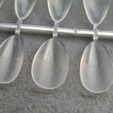 FLEXI SOFT GEL TIPS MIĘKKIE TIPSY ŻELOWE POD ŻEL MATOWE 120 SZT. MIGDAŁ