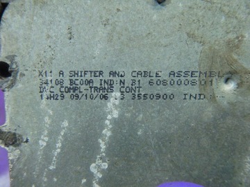 TIIDA 04- 1.6 ТРОСЫ РЫЧАГА ПЕРЕКЛЮЧЕНИЯ ПЕРЕДАЧ 3550210A