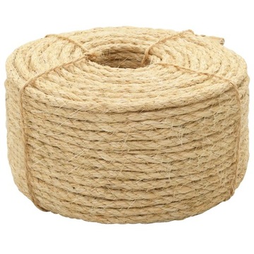 Lina żeglarska 100% sizal Greatstore 10 mm 100 m