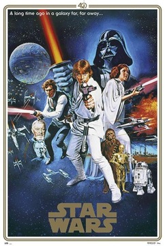 Star Wars Gwiezdne Wojny 40 lat - plakat 61x91,5 cm