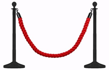 КРАСНАЯ ХЛОПКОВАЯ ВЕРЕВКА 20мм 5м КРАСНАЯ СТРУНА