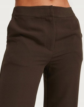 SPODNIE TIP NG5__XL NELLY BRĄZOWE ELEGANCKIE