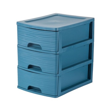 Organizer z 3 szufladami EDA Stone A4 niebieski