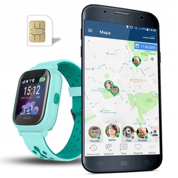 Wodoszczelny Smartwatch Dla Dzieci CALMEAN Nemo 2 zielony
