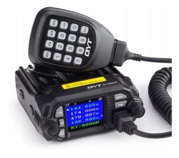 QYT KT-8900D 25 Вт ОВЧ/УВЧ МОБИЛЬНАЯ РАДИОСТАНЦИЯ DUOBANDER