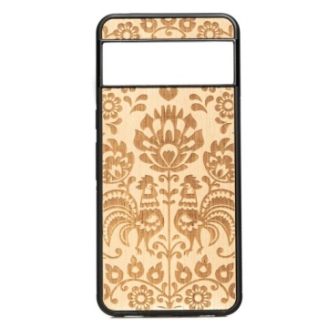 Dřevěné Pouzdro Bewood pro Google Pixel 8 Polský Folk Aniegre