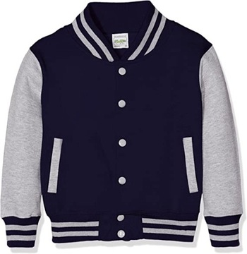 BLUZA MŁODZIEŻOWA KURTKA BASEBALL ROZPINANA 152 XL