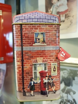 МЕТАЛЛИЧЕСКАЯ БАНКА ДЛЯ КОФЕ 15см Ретро День матери