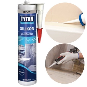 SILIKON sanitarny 280ml TYTAN EURO-LINE
