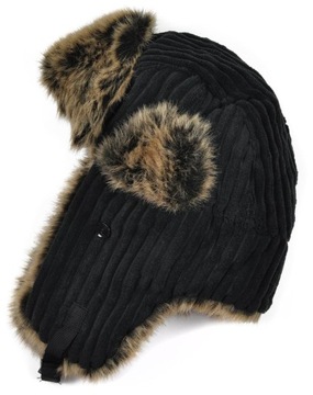 SALE-%Ciepła, SZTRUKSOWA uszatka /cz1842-5
