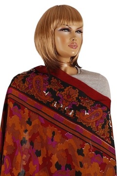 A-6618 ЦВЕТНОЙ ШАРФ ЛЮКС ОСЕННИЕ ЦВЕТА