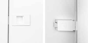 Дверь ревизионная металлическая 25х60см с замком/защелкой