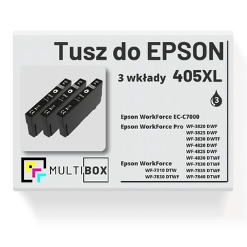 3x NOWY Tusz 405XL do EPSON WorkForce Pro WF7830 WF3820 WF7310 WF-7840