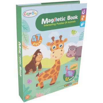 МАГНИТНЫЙ ПАЗЛ МАГНИТНЫЕ БЛОКИ ПАЗЛ ЖИВОТНЫЕ МОНТЕССОРИ