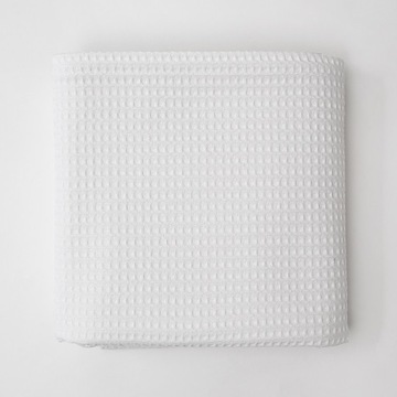 Полотенце вафельное белое, 90х180 см, хлопок