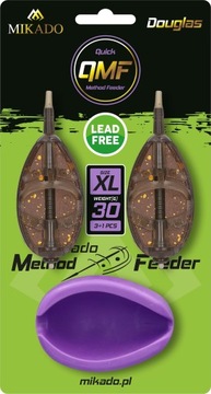 MIKADO KOSZYCZEK METHOD FEEDER DOUGLAS Q.M.F. SET XL KOMPLET 2x40g + FOREMK