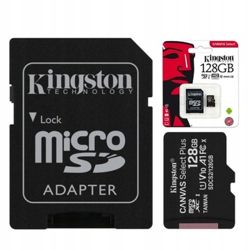 Карта microSDXC KINGSTON Canvas Select Plus 128 ГБ