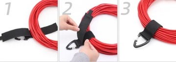 КАБЕЛЬНЫЙ ОРГАНАЙЗЕР НА РЕМЕШКЕ-ВЕЛКРО, БОЛЬШАЯ ПРОЧНАЯ ЛЕНТА, КРЮЧОК С ПРЯЖКОЙ 34 СМ 4 СМ