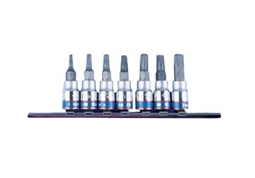 KING TONY NASADKI TORX OTWOREM 1/4 7 SZT T10 - T40