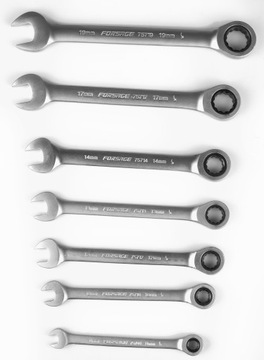 НАБОР КЛЮЧЕЙ КОМБИНИРОВАННЫХ С ТРЕЩОТКОЙ 8-19 ММ, 7 КЛЮЧЕЙ, CR-V СТАЛЬ