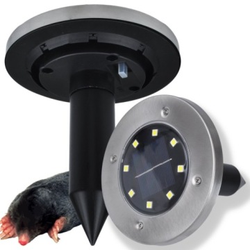 LAMPA SOLARNA Z ODSTRASZACZEM DO KRETÓW GRYZONIE ODSTRASZACZ 2w1