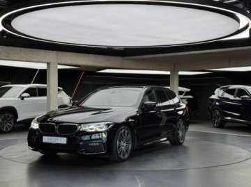 BMW Seria 5 G30-G31 Touring 530i 252KM 2018 BMW Seria 5 xDrive M Sport Ambiente Kamera cofania LED Podgrzew. fotele