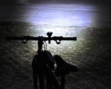 Lampka Rowerowa Światło PRZÓD TYŁ LED na rower kierownicę MOCNA USB 1800lm