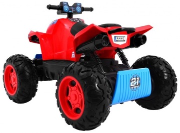 Quad na akumulator Sport Run dla dzieci Czarny + Napęd 4x4 + LED MP3
