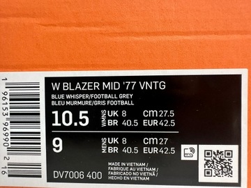 Trampki Nike BLAZER MID '77 VNTG rozmiar 42,5