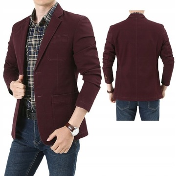 MODA MĘSKA KURTKA JEANSOWA MARYNARKA KLASYCZNA