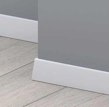 LISTWA MDF LK58C-101L 58mm BIAŁA LAKIEROWANA
